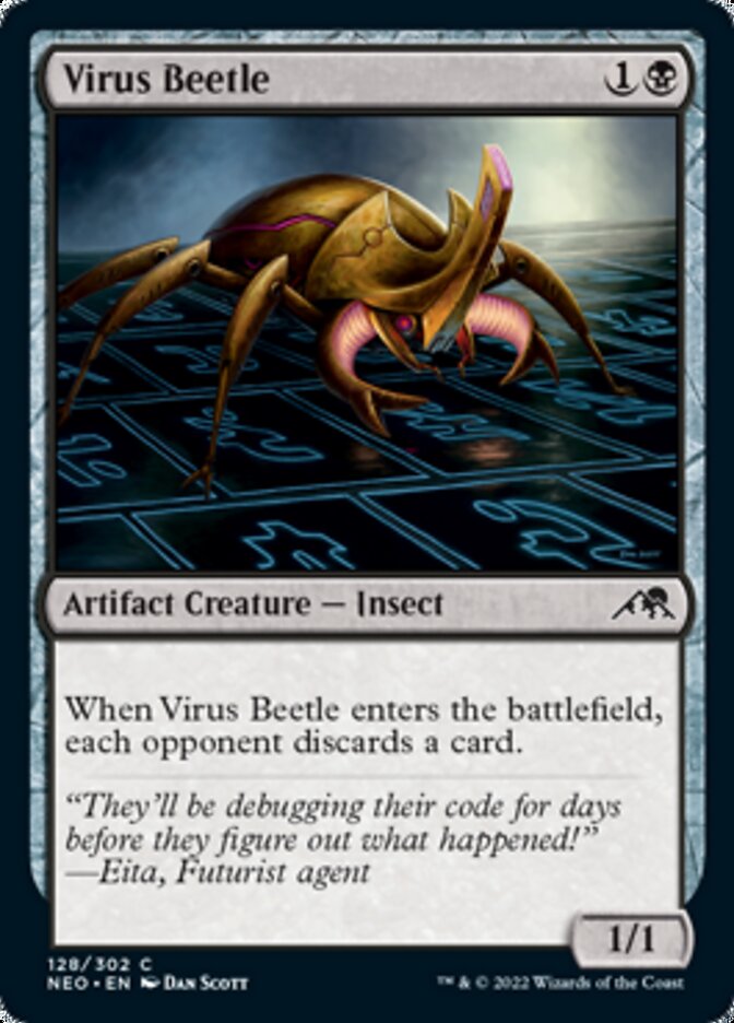 Virus Beetle [Kamigawa: Neon Dynasty] Foil