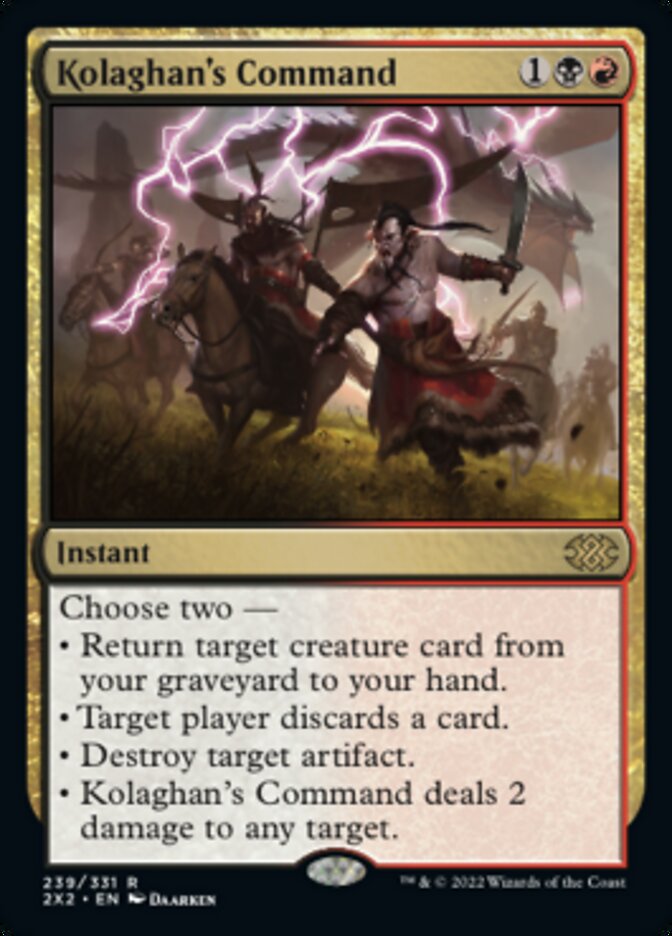 Kolaghan's Command [Double Masters 2022] Foil