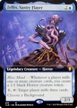 Zellix, Sanity Flayer (Extended Art) [Commander Legends: Battle for Baldur's Gate] Foil