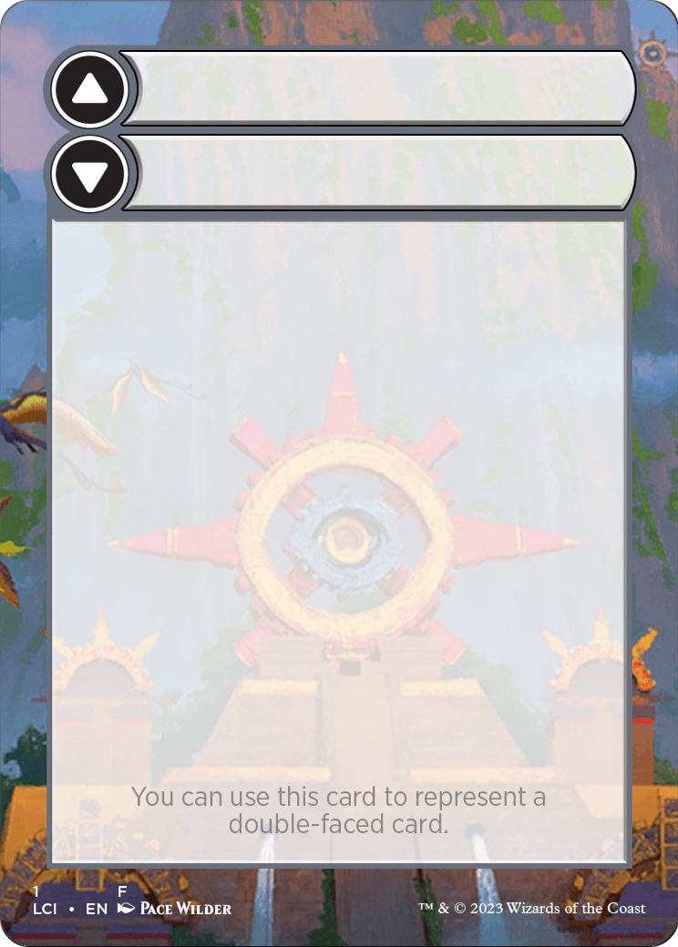 Double-Faced Substitute Card  [The Lost Caverns of Ixalan Substitute Cards] (Borderless)