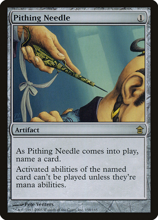 Pithing Needle [Saviors of Kamigawa] Foil