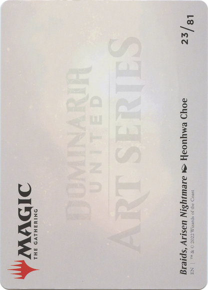 Braids, Arisen Nightmare // Braids, Arisen Nightmare  [Dominaria United Art Series] (Borderless) Foil