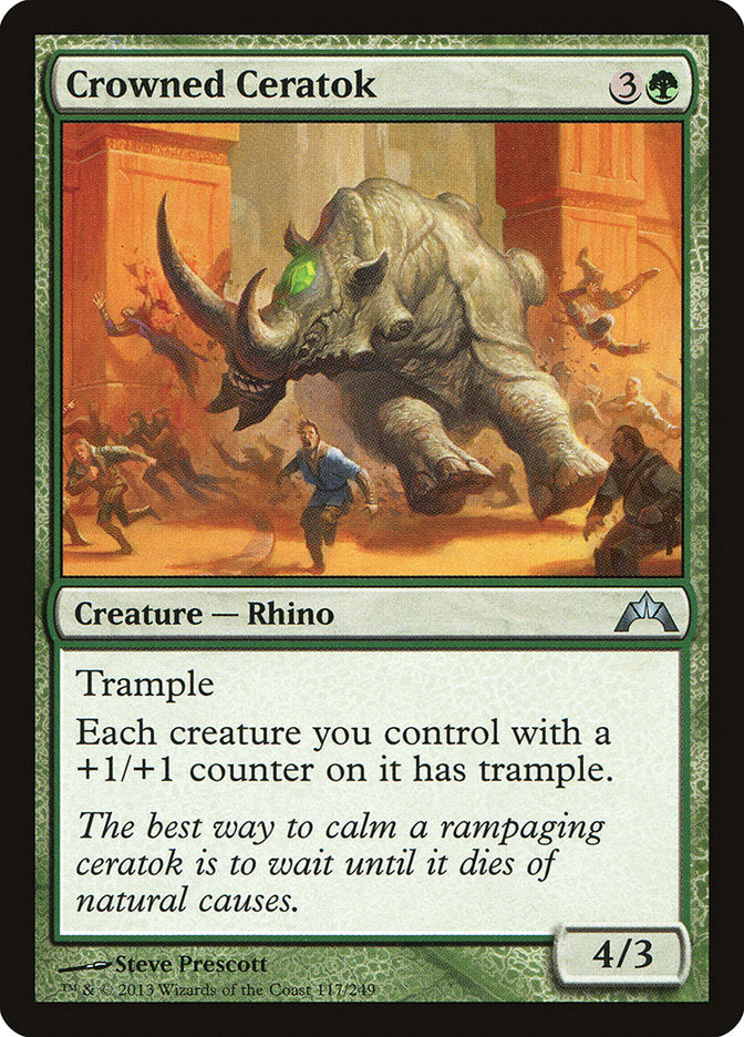 Crowned Ceratok [Gatecrash] Foil