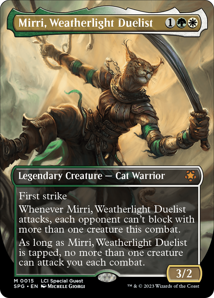 Mirri, Weatherlight Duelist (Borderless) [The Lost Caverns of Ixalan Special Guests] Foil