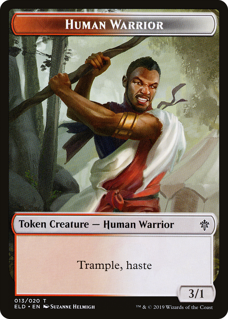 Human Warrior  [Throne of Eldraine Tokens] Foil