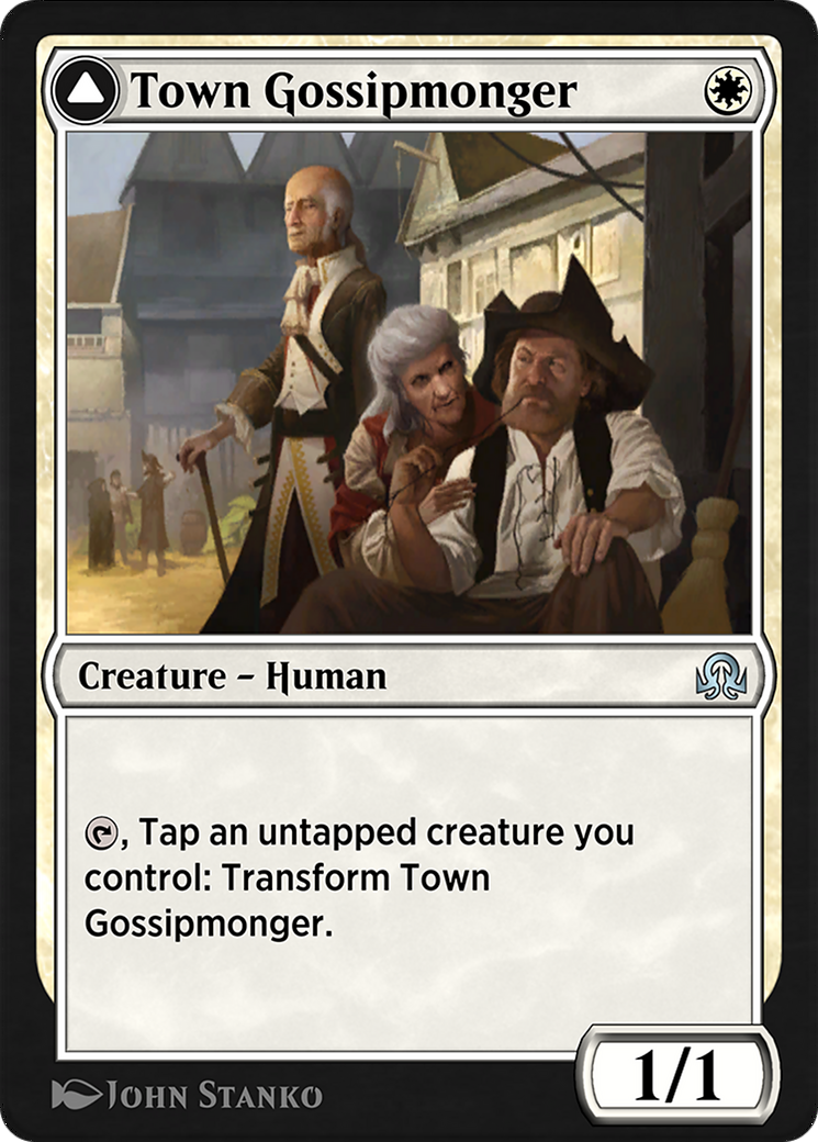 Town Gossipmonger // Incited Rabble  [Shadows over Innistrad Remastered]