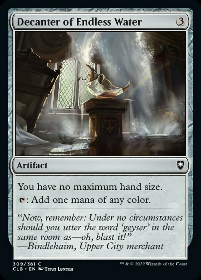 Decanter of Endless Water [Commander Legends: Battle for Baldur's Gate] Foil