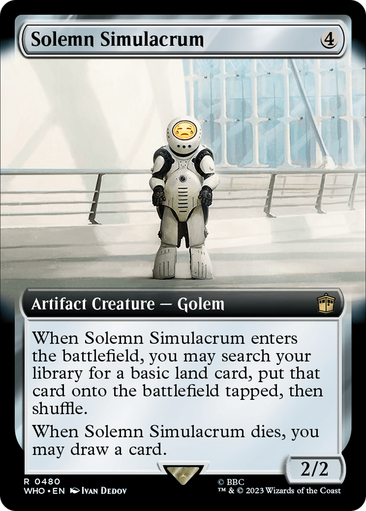 Solemn Simulacrum (Extended Art) [Doctor Who] Foil