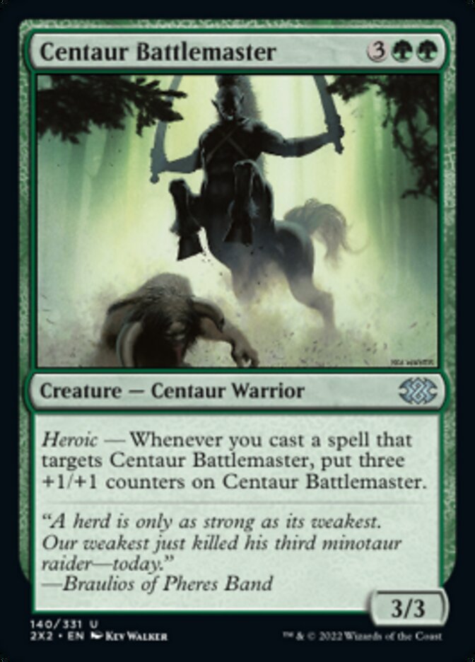 Centaur Battlemaster [Double Masters 2022] Foil