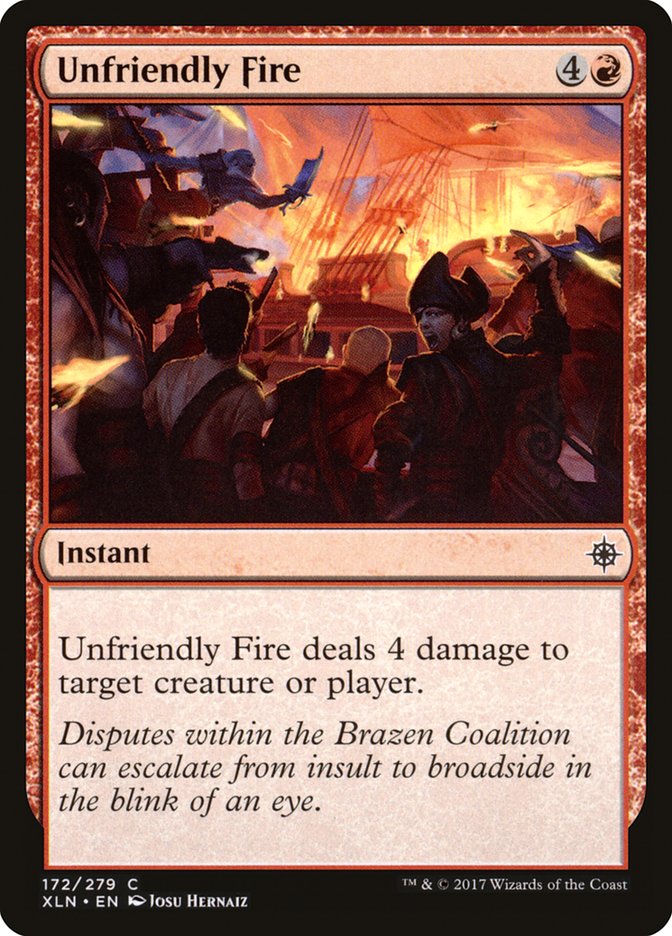 Unfriendly Fire [Ixalan] Foil