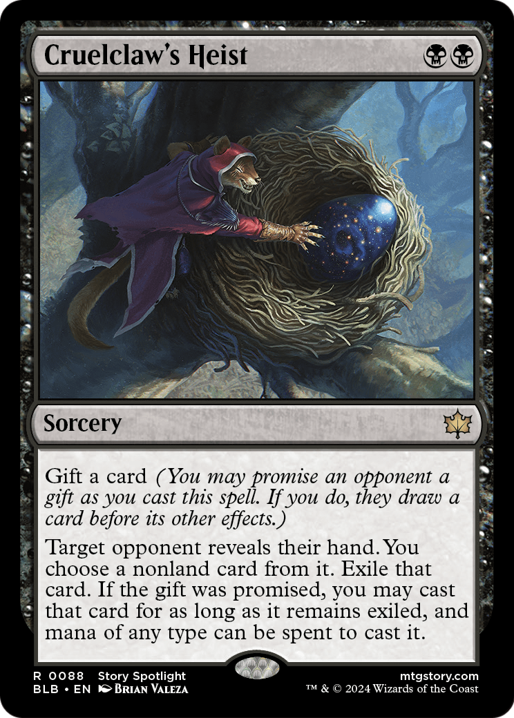 Cruelclaw's Heist [Bloomburrow] Foil