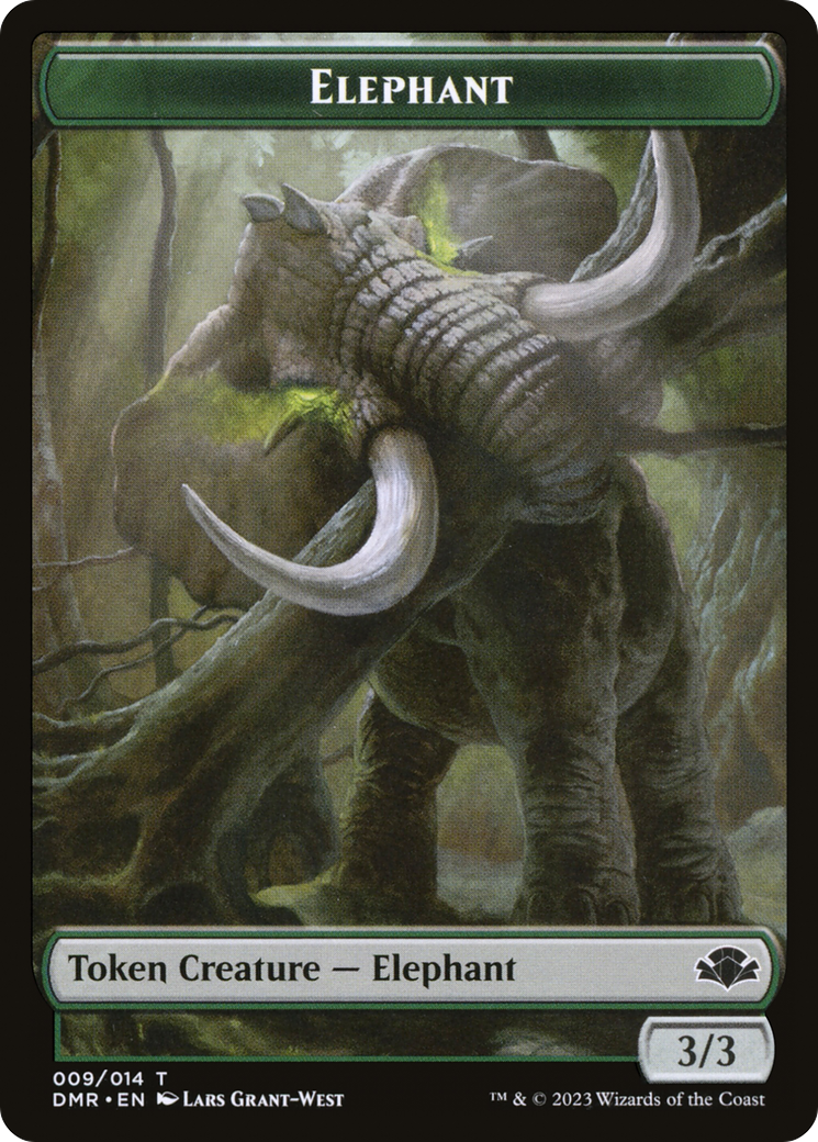 Elephant  [Dominaria Remastered Tokens]