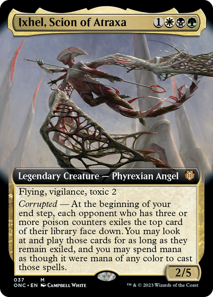 Ixhel, Scion of Atraxa (Extended Art) [Phyrexia: All Will Be One Commander] Foil