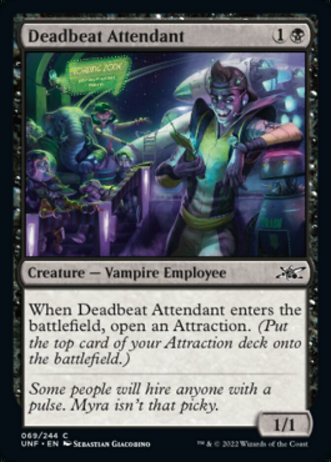Deadbeat Attendant [Unfinity] Foil