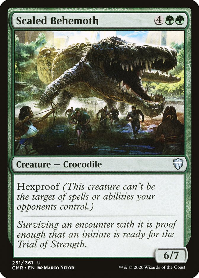 Scaled Behemoth [Commander Legends] Foil