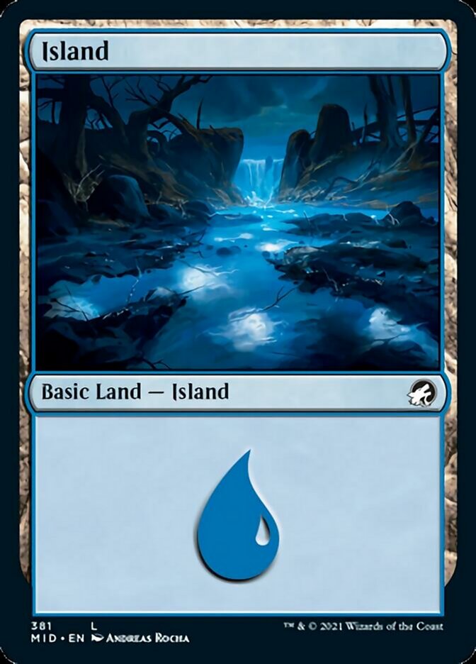 Island (381) [Innistrad: Midnight Hunt] Foil