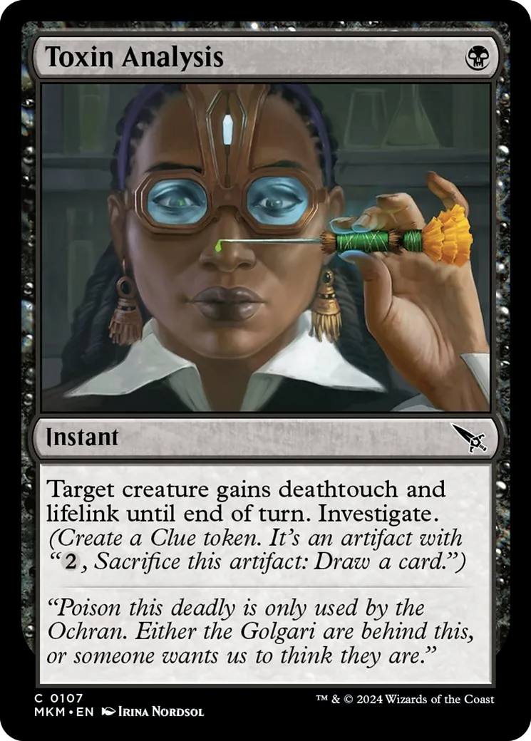 Toxin Analysis [Murders at Karlov Manor] Foil