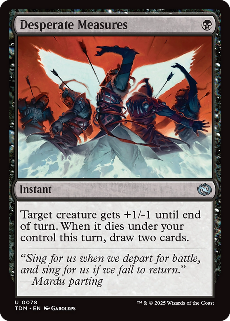 Desperate Measures [Tarkir: Dragonstorm] Foil