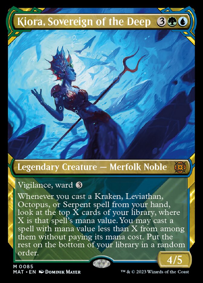Kiora, Sovereign of the Deep (Showcase) [March of the Machine: The Aftermath] Foil
