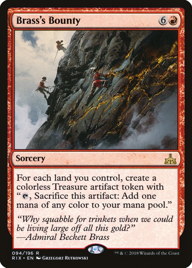 Brass's Bounty [Rivals of Ixalan] Foil