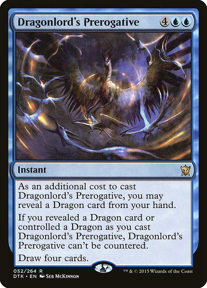 Dragonlord's Prerogative [Dragons of Tarkir] Foil