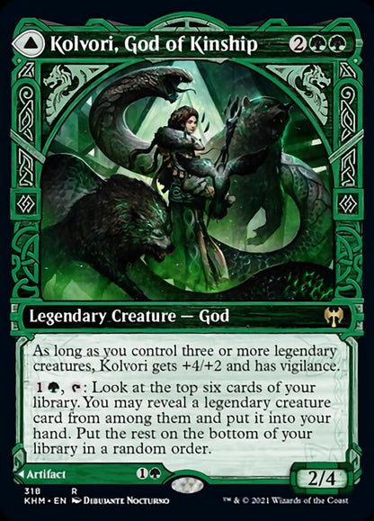 Kolvori, God of Kinship // The Ringhart Crest (Showcase) [Kaldheim] Foil