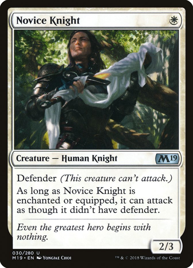 Novice Knight [Core Set 2019] Foil