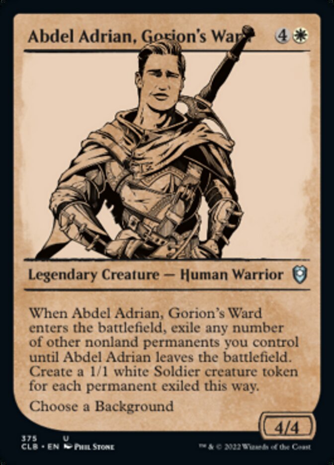 Abdel Adrian, Gorion's Ward (Showcase) [Commander Legends: Battle for Baldur's Gate] Foil