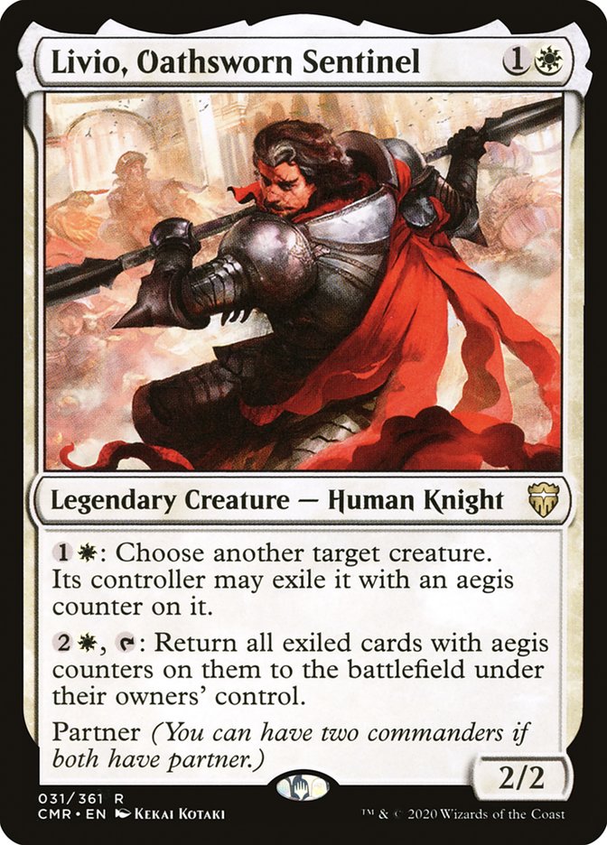 Livio, Oathsworn Sentinel [Commander Legends] Foil