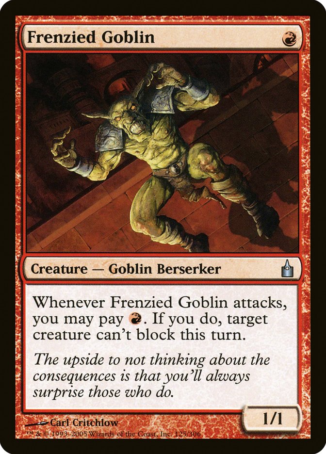 Frenzied Goblin [Ravnica: City of Guilds] Foil