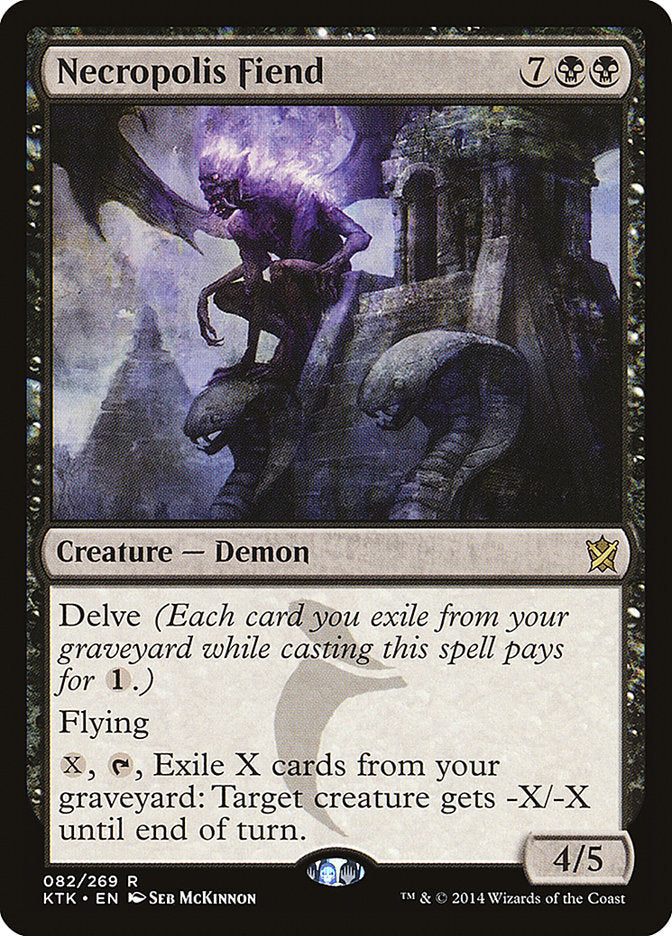 Necropolis Fiend [Khans of Tarkir] Foil