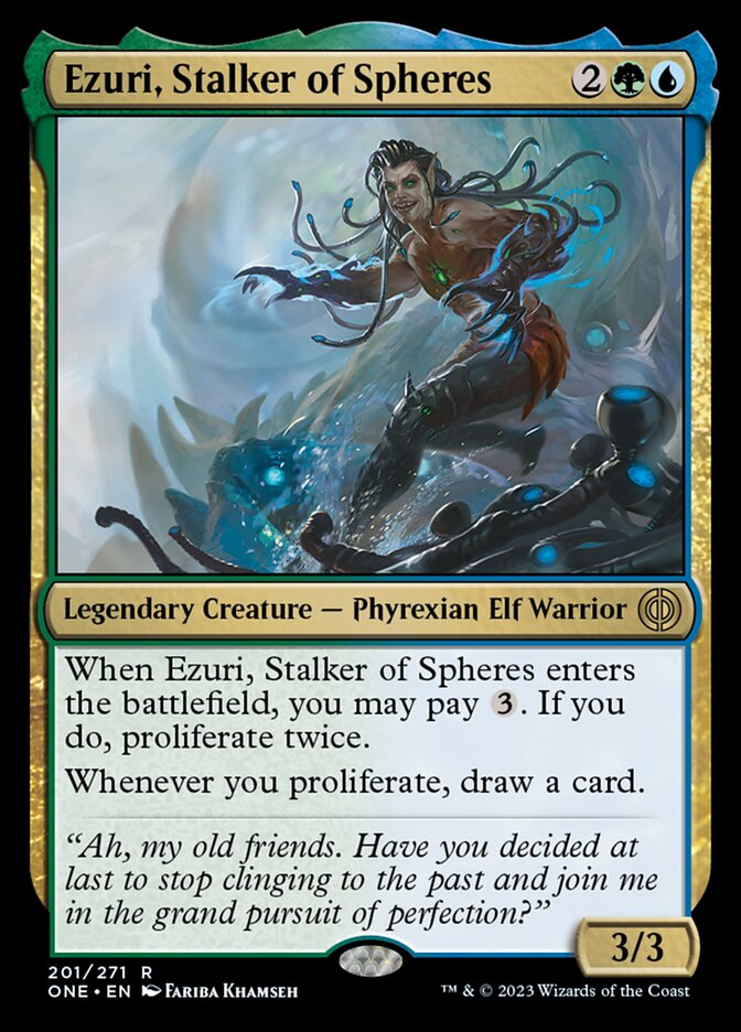 Ezuri, Stalker of Spheres [Phyrexia: All Will Be One] Foil