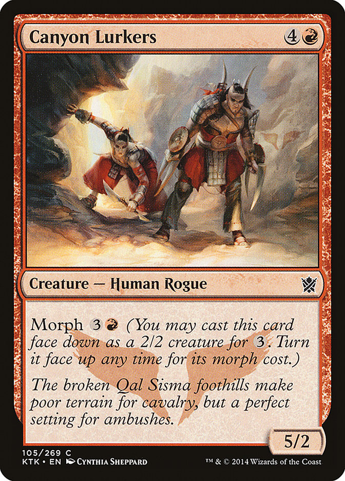 Canyon Lurkers [Khans of Tarkir] Foil