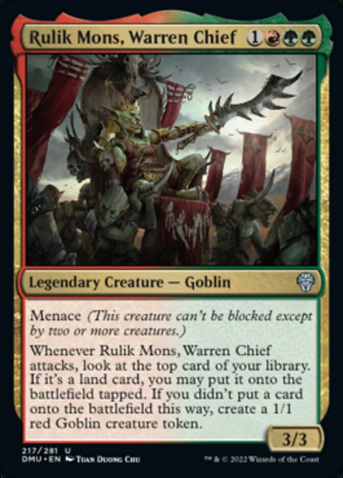 Rulik Mons, Warren Chief [Dominaria United] Foil