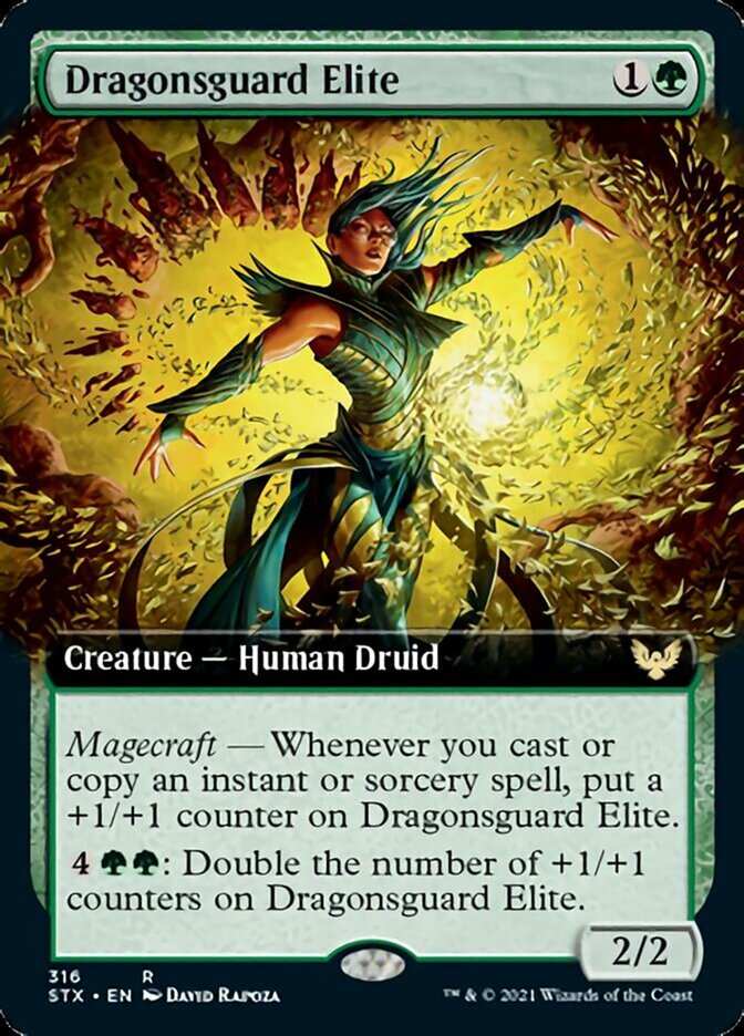 Dragonsguard Elite (Extended Art) [Strixhaven: School of Mages] Foil
