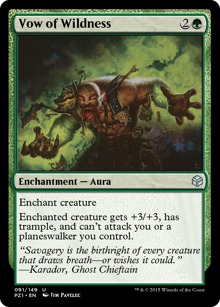 Vow of Wildness  [Legendary Cube Prize Pack]