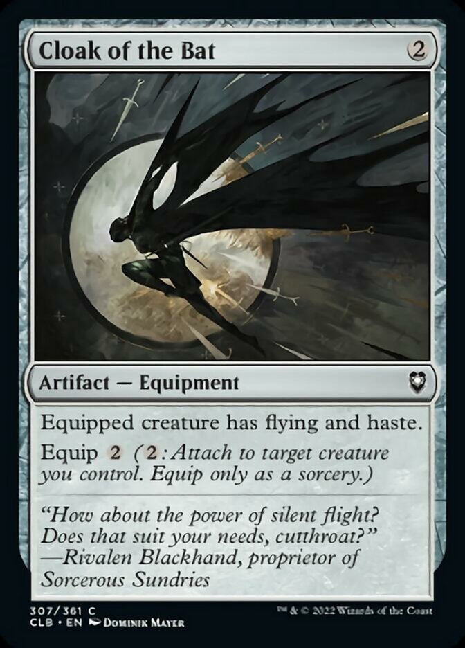 Cloak of the Bat [Commander Legends: Battle for Baldur's Gate] Foil