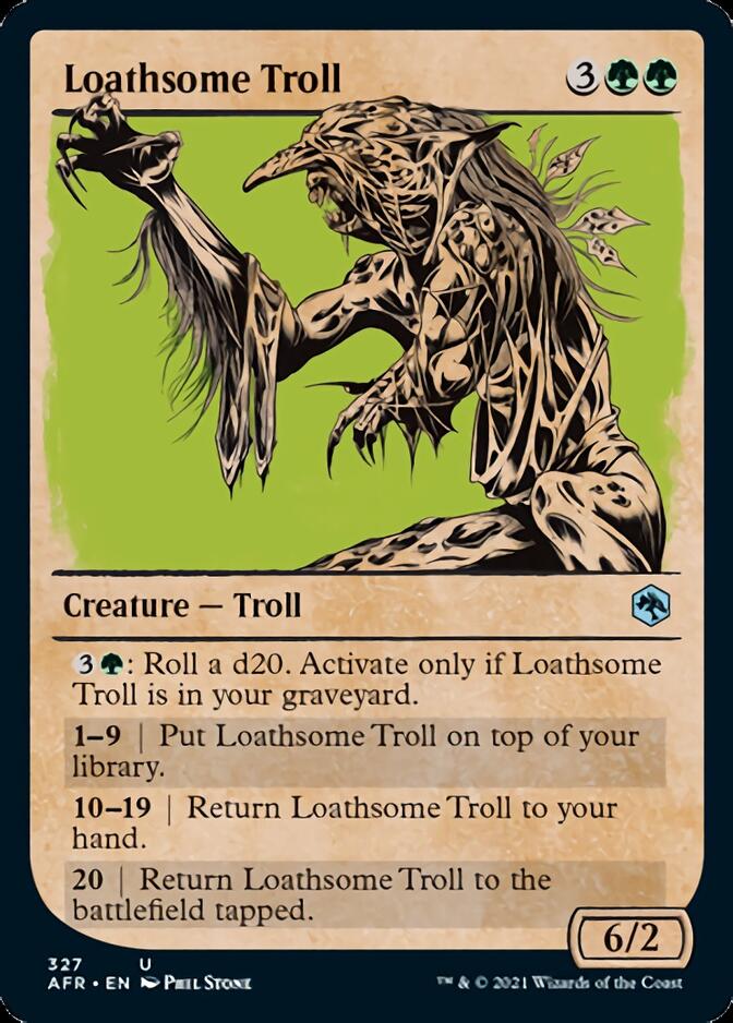 Loathsome Troll (Showcase) [Dungeons & Dragons: Adventures in the Forgotten Realms] Foil