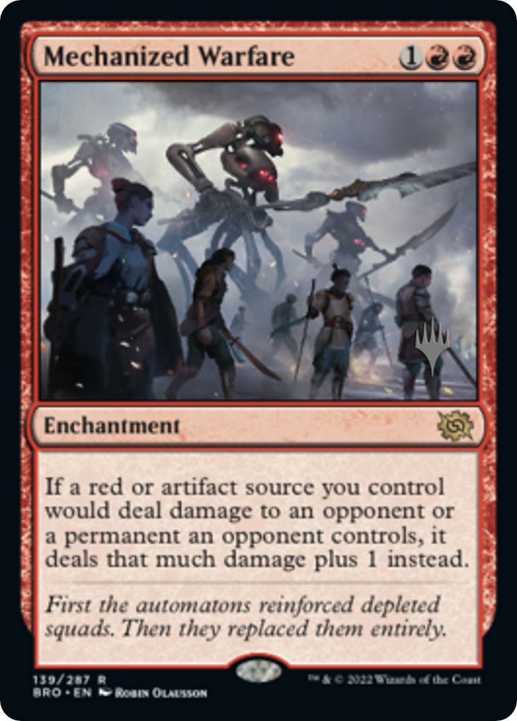 Mechanized Warfare (Promo Pack) [The Brothers' War Promos] Foil