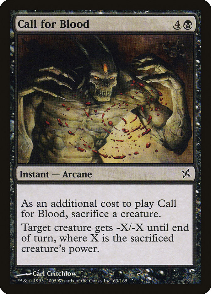 Call for Blood [Betrayers of Kamigawa] Foil
