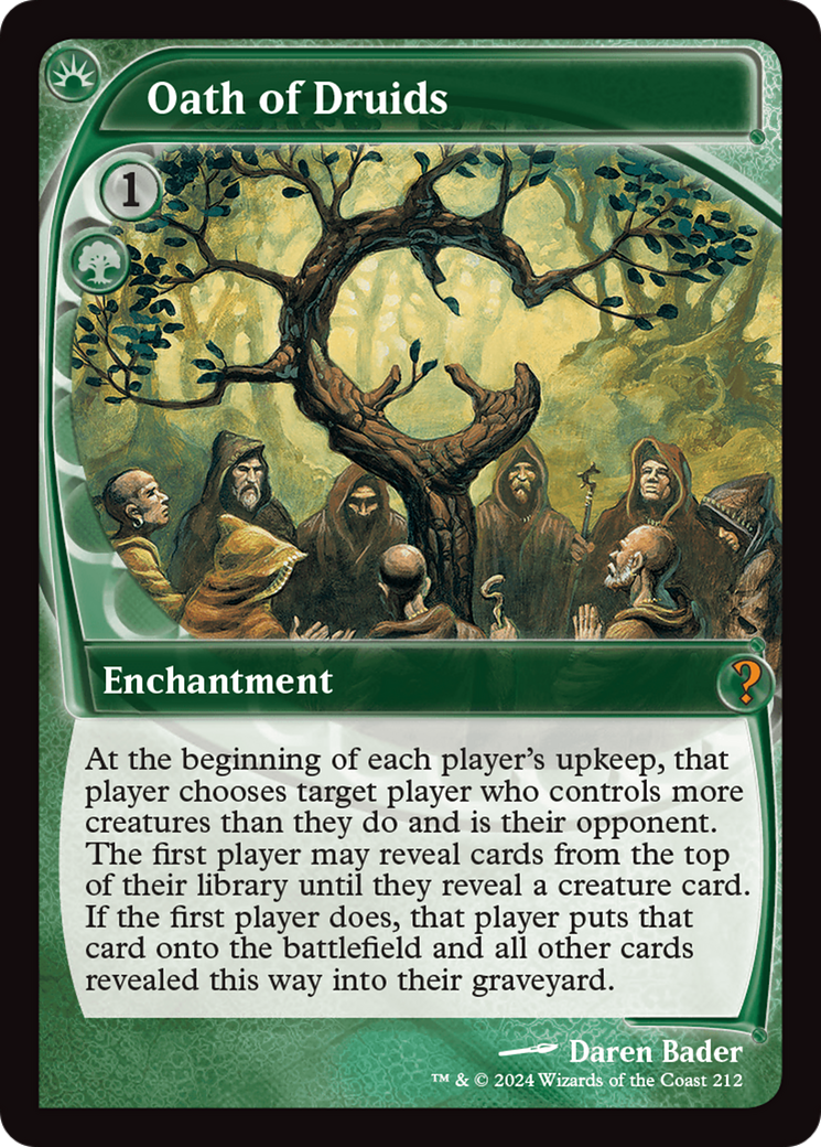 Oath of Druids (Future Sight) [Mystery Booster 2] Foil
