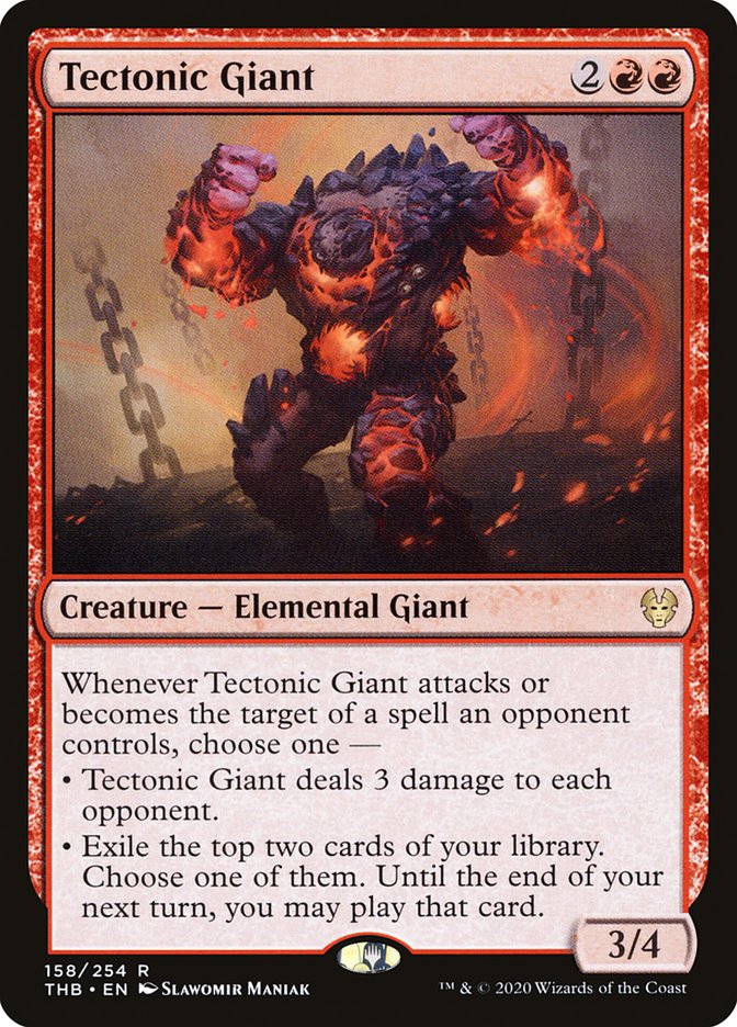 Tectonic Giant [Theros Beyond Death] Foil
