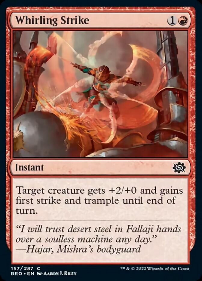 Whirling Strike [The Brothers' War] Foil