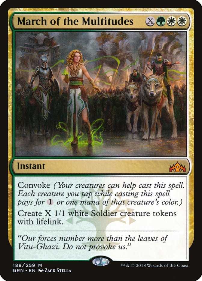 March of the Multitudes [Guilds of Ravnica] Foil