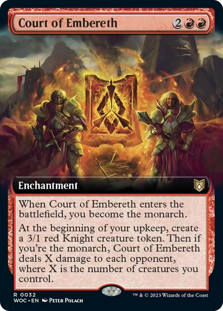 Court of Embereth (Extended Art) [Wilds of Eldraine Commander] Foil