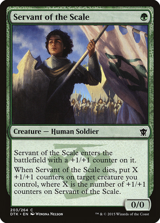 Servant of the Scale [Dragons of Tarkir] Foil