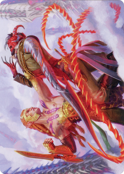 Tyvar's Stand // Tyvar's Stand  [Phyrexia: All Will Be One Art Series] (Borderless)