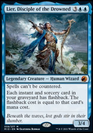 Lier, Disciple of the Drowned (Promo Pack) [Innistrad: Midnight Hunt Promos] Foil