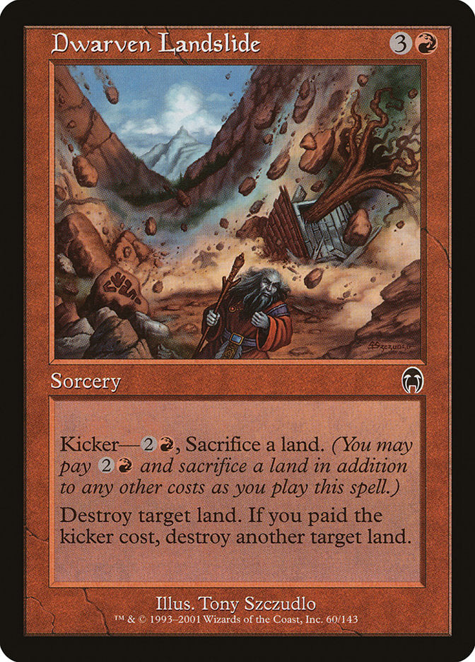 Dwarven Landslide [Apocalypse] Foil