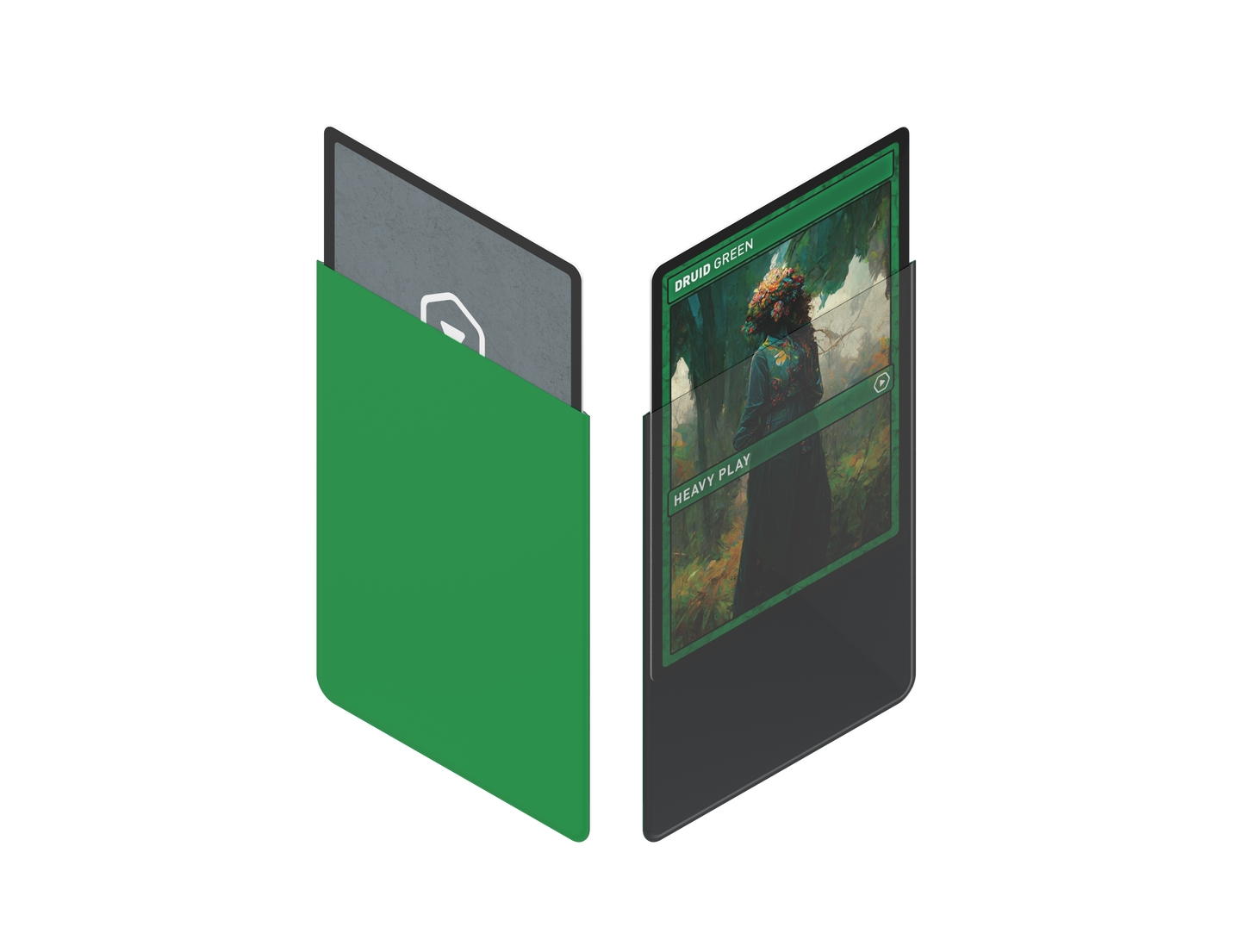 Heavy Play: CURV Sleeves Standard 100 - Druid Green